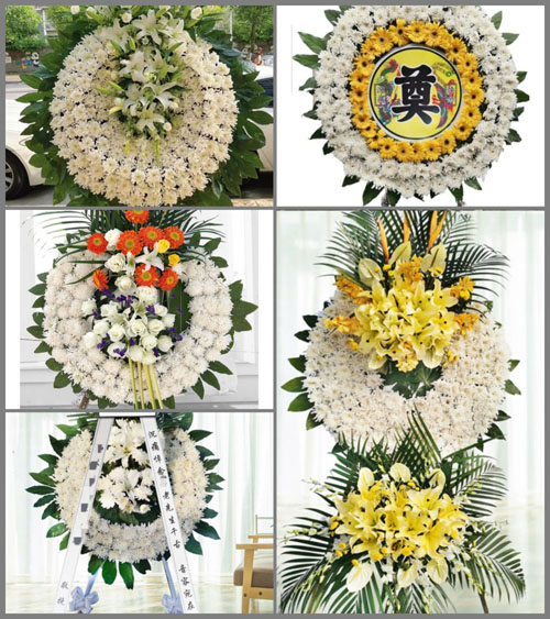 河南南阳新野县王庄镇乔湾村花圈速递